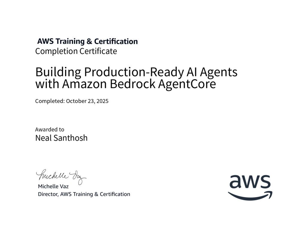 Building production ready AI Agents with Amazon Bedrock Agentcore