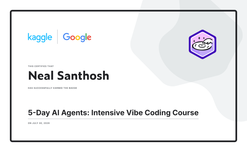 5-Day AI Agents_ Intensive Vibe Coding Course